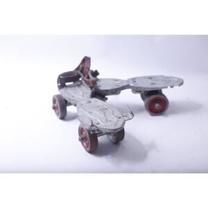 Vintage Flying Ace Metal Roller Skates, Mid Century, Skating, Sports, Antique,